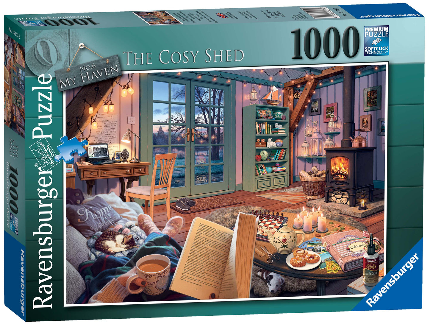 Ravensburger My Haven No 6, The Cosy Shed 1000pc Jigsaw Puzzle