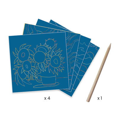 Djeco The South Inspired By Vincent Van Gogh Scratch Cards