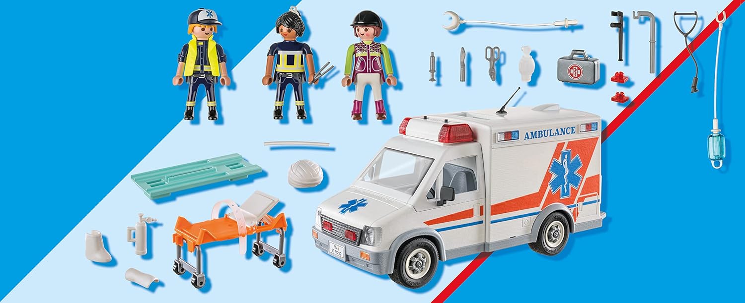 Playmobil 71232 City Action Ambulance With Sound And Lights