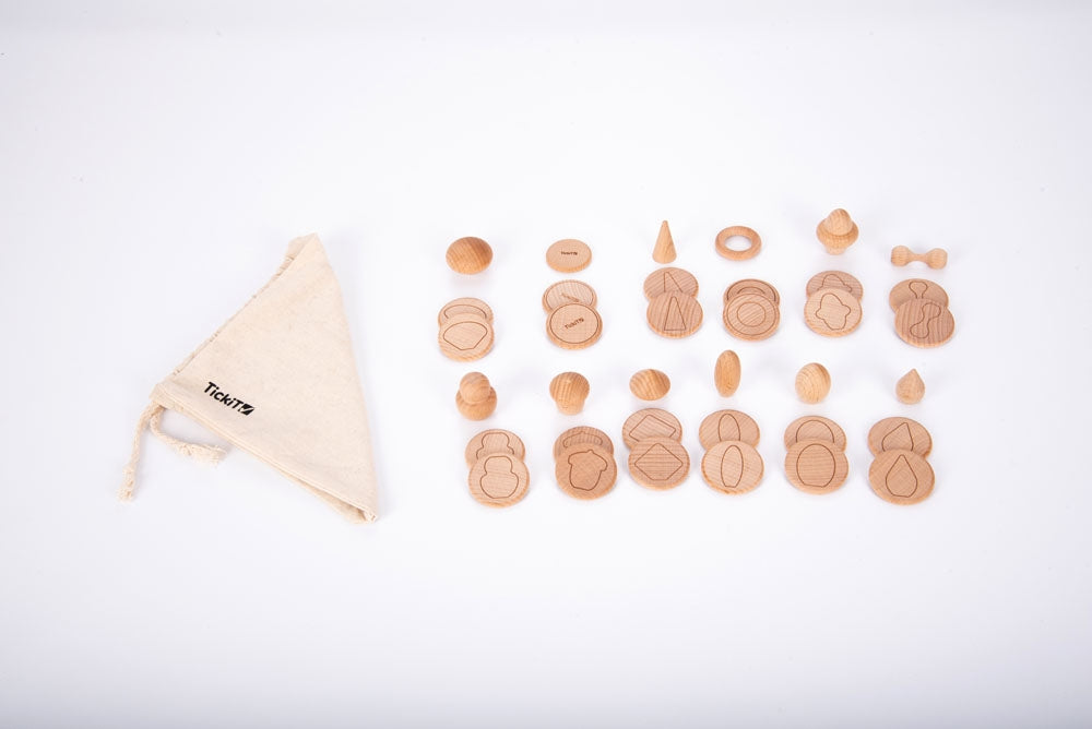 Tickit Wooden Treasures Touch & Match