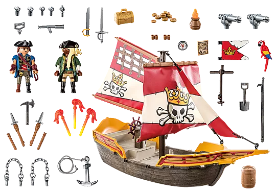 Playmobil 71418 Pirates: Pirate vs. Deeper – Pirate Vessel