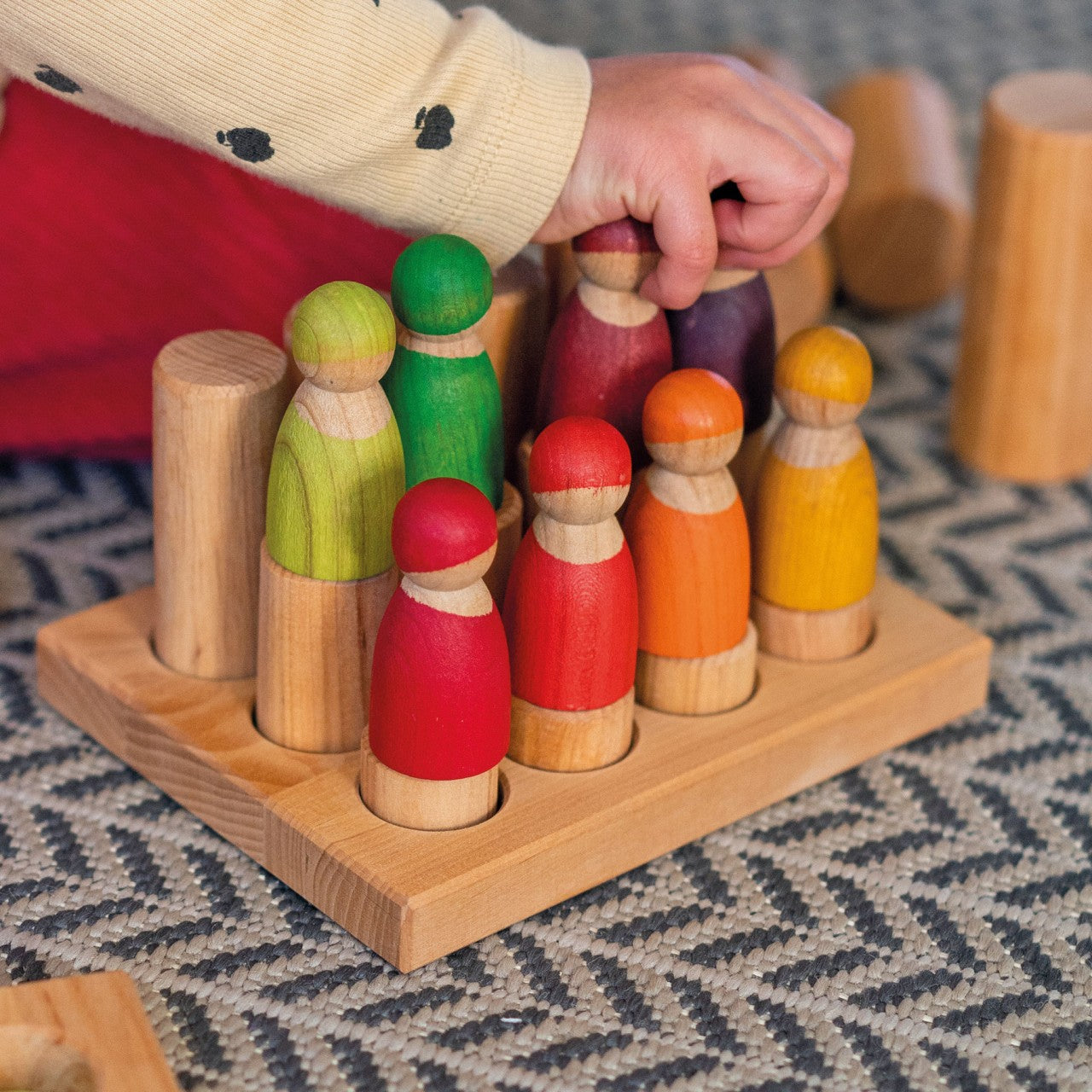 Grimms Stacking Game Small Natural Rollers
