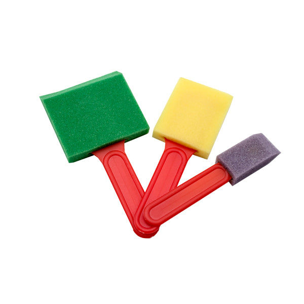 Brush Sponge Paint Set 3 Red