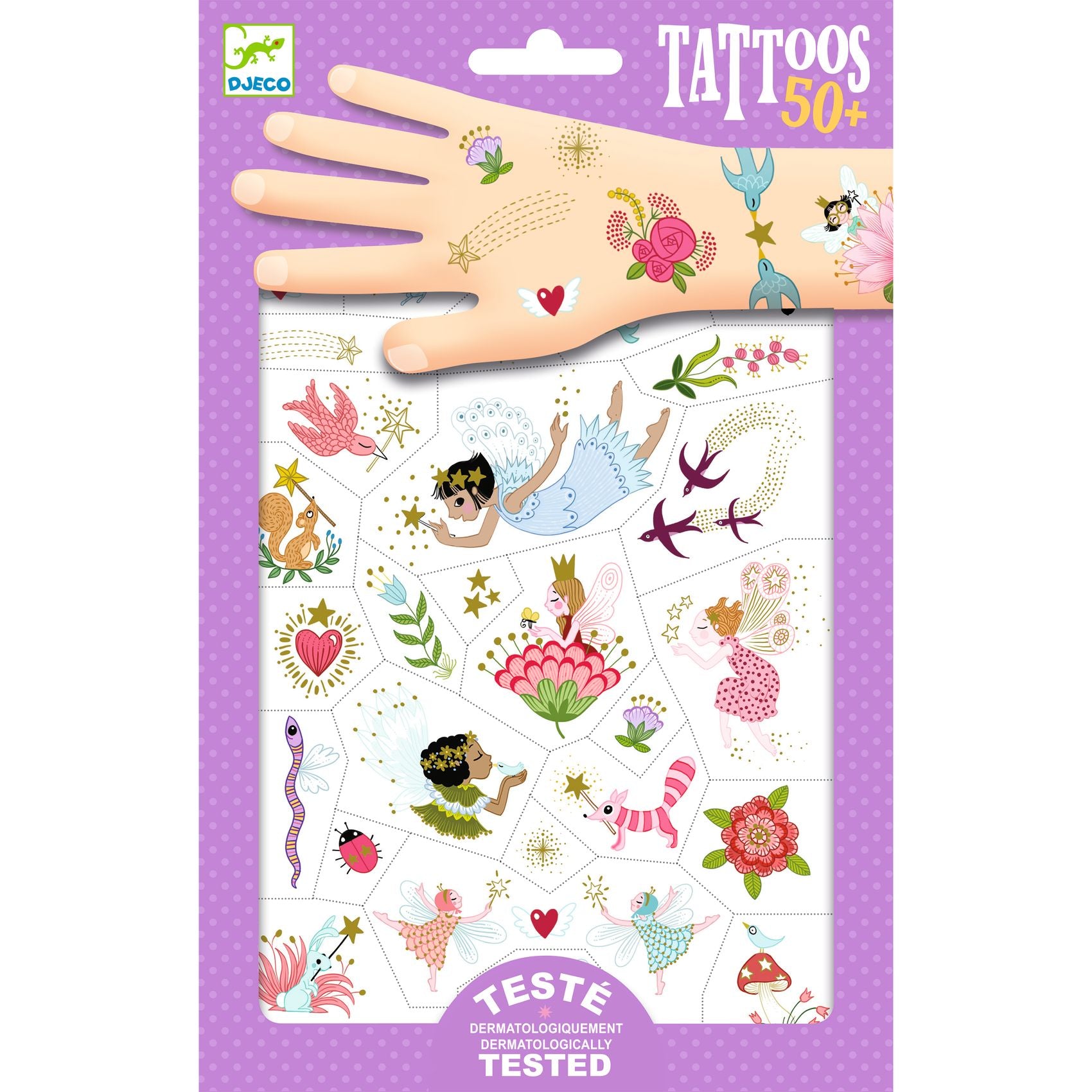 Djeco Fairy Friends Temporary Tattoos