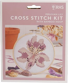 RHS Cross Stitch Kit-Peruvian Lily