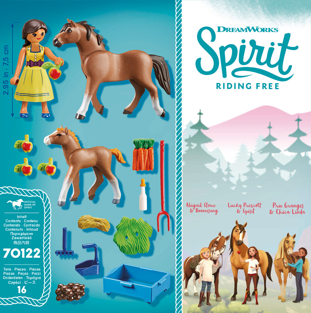 Playmobil DreamWorks Spirit 70122 Pru with Horse and Foal
