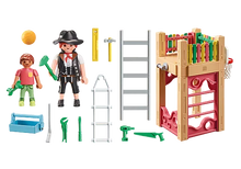 Playmobil 71475 My Life: Outdoor Climbing Frame with Carpenter Starter Pack