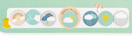 Janod My Magnetic Weekly Planner - French Version