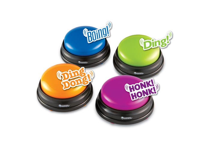 Learning Resources Answer Buzzers (Set of 4)