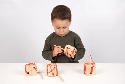TickiT Wooden Lacing Shapes