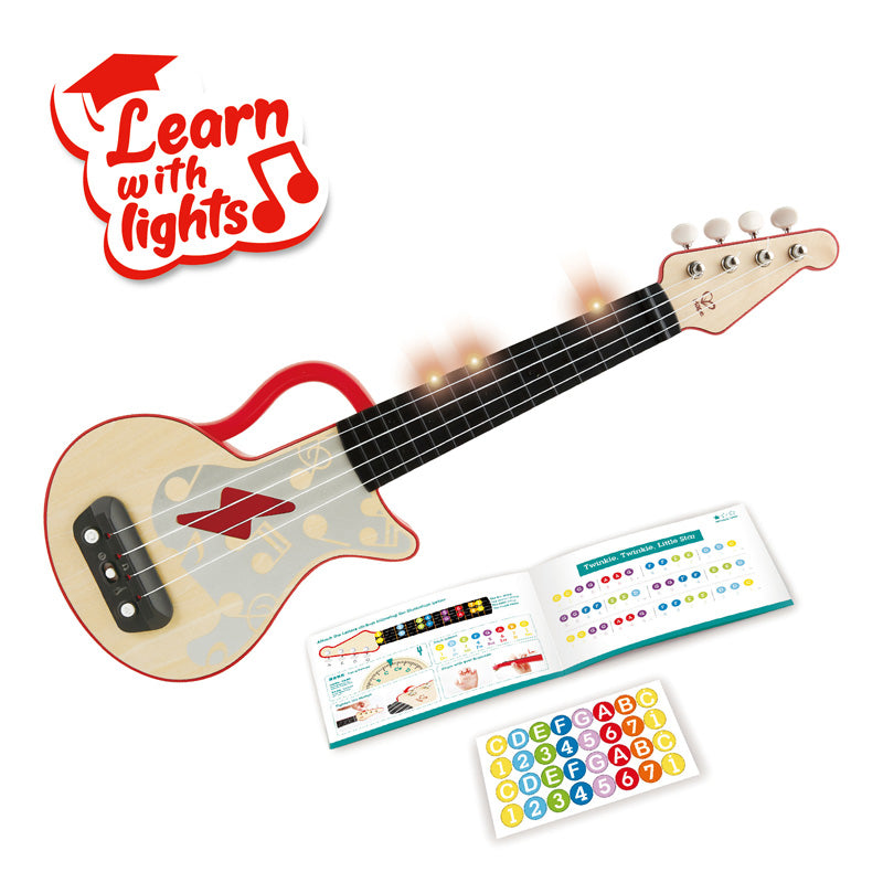 Hape Teach Yourself Electric Ukulele - Red