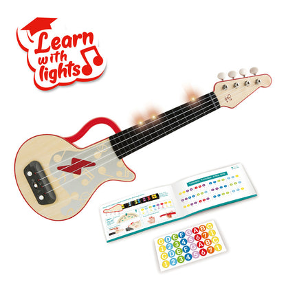 Hape Teach Yourself Electric Ukulele - Red