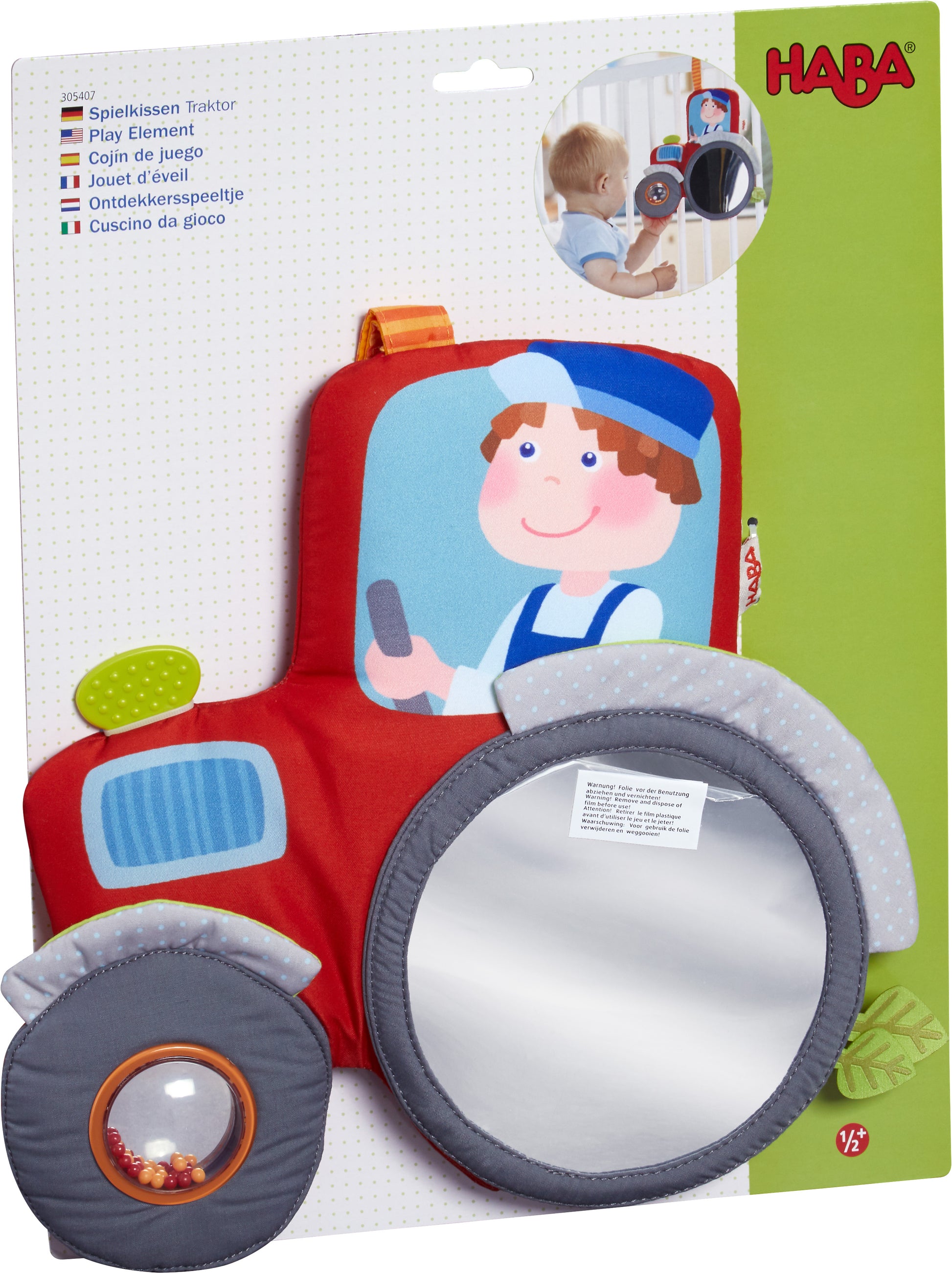 Haba Play Element Tractor Hanging Toy