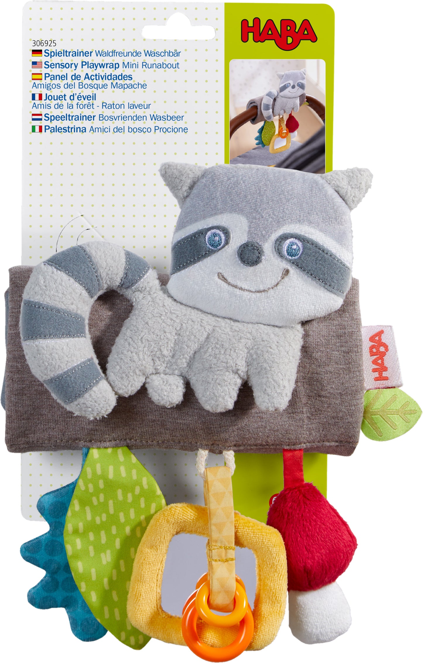 Haba Sensory Playwrap Forest Friends Raccoon