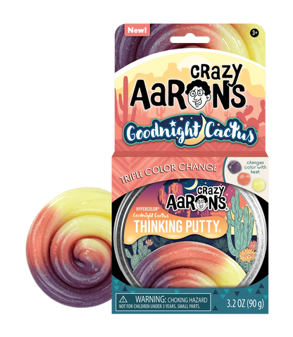 Crazy Aaron's Thinking Putty Hypercolour Goodnight Cactus