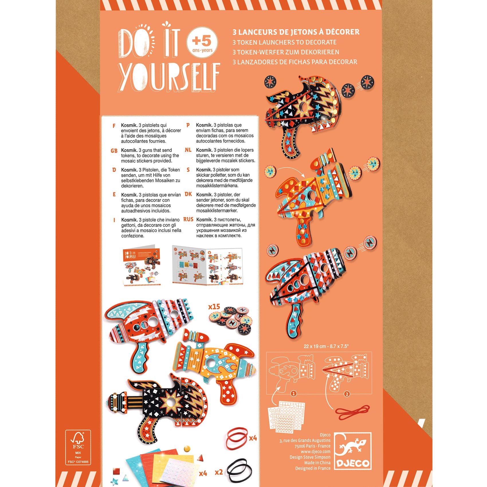 Djeco DIY Kosmic Token Launchers