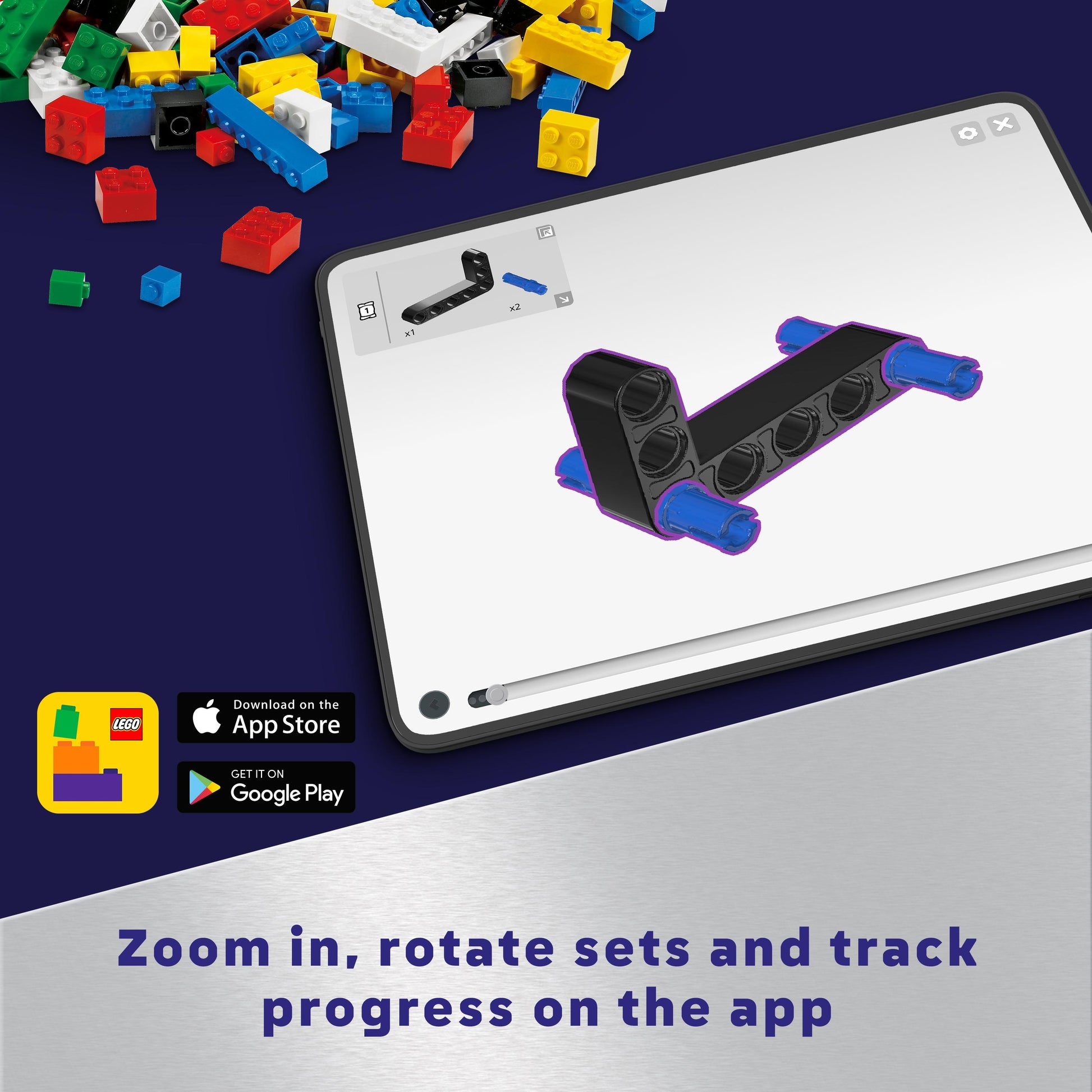 Lego Technic 42179 Planet Earth and Moon in Orbit
