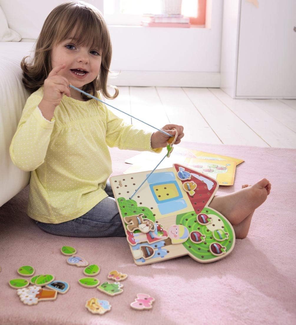 Haba Threading Game Gretas Garden House