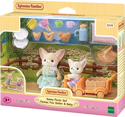 Sylvanian Families Sunny Picnic Set - Fennec Fox Sister & Baby
