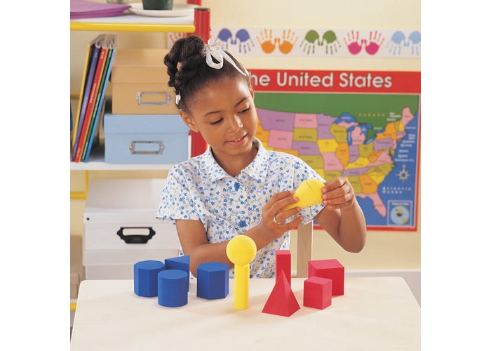 Learning Resources Hands-On Soft™ Geometric Solids (Set of 12)