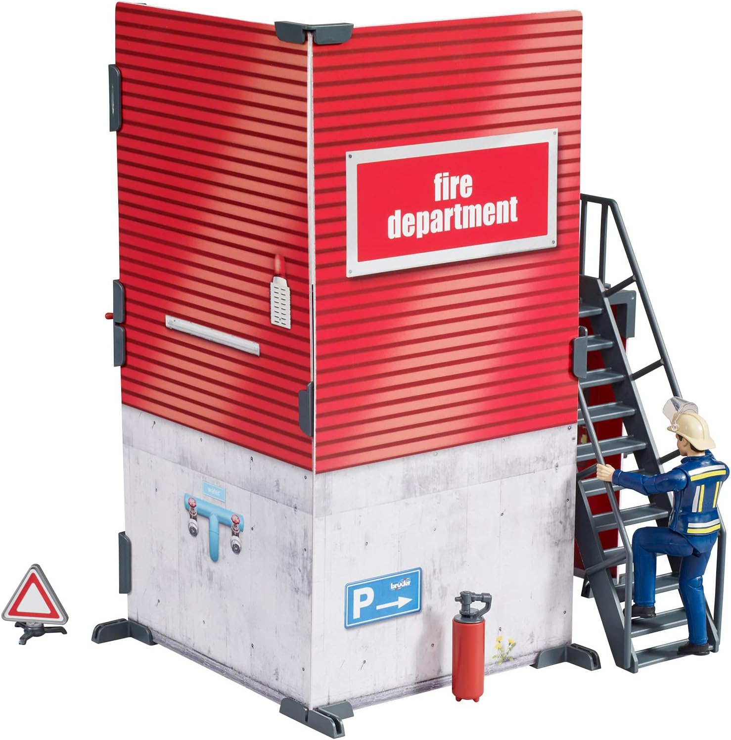 Bruder Bworld Fire Station With Fireman ( 62701)