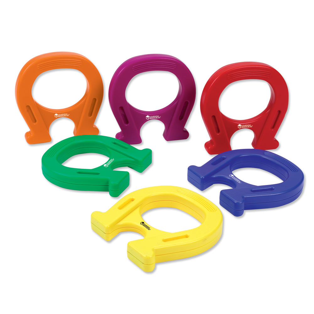 Learning Resources Horseshoe-Shaped Magnets, Set of 6