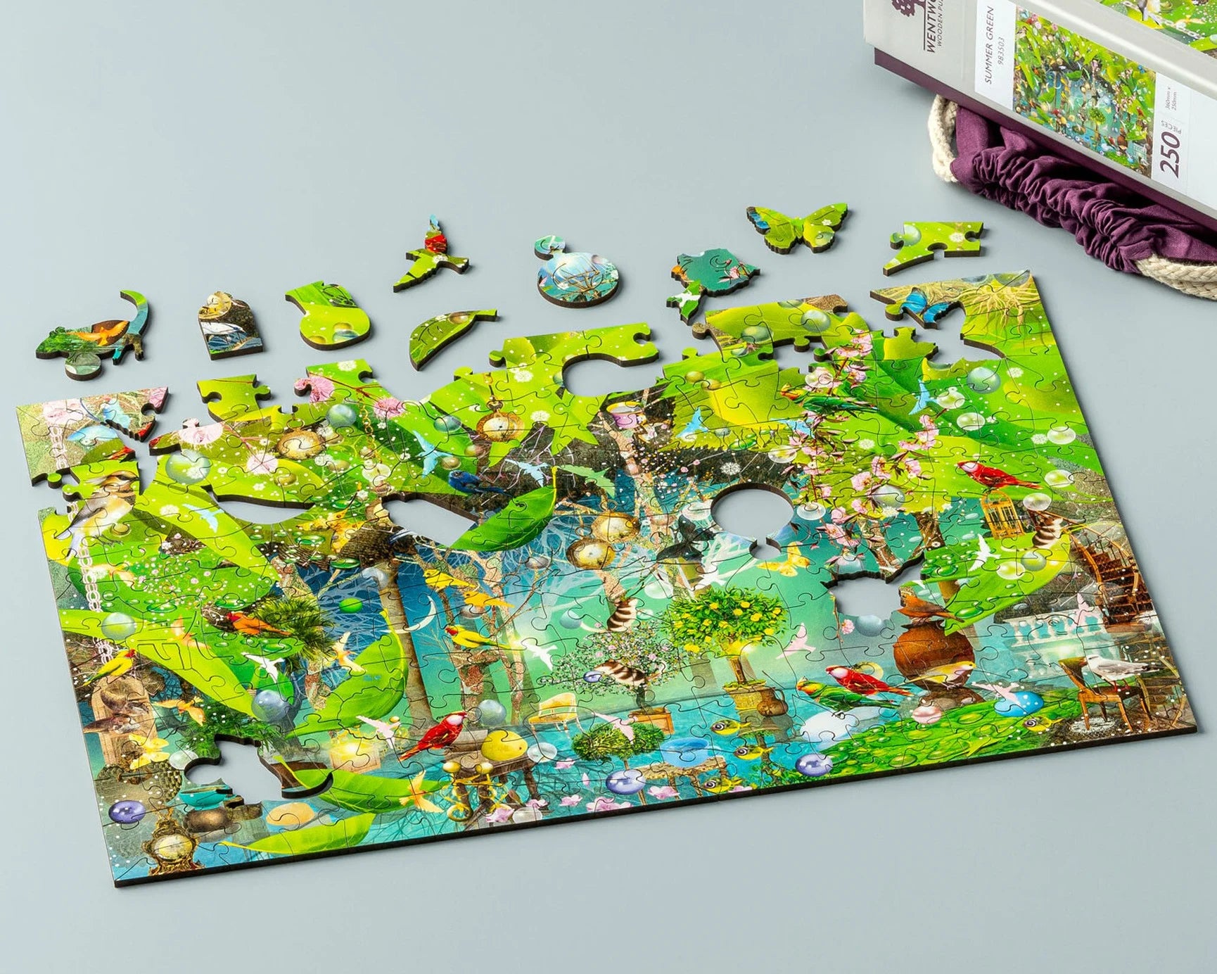 Wentworth Wooden Puzzles Summer Green - Maxi 250 Pieces
