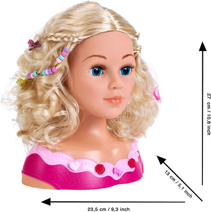 Klein Princess Coralie Make up and hairstyling head "Emma"