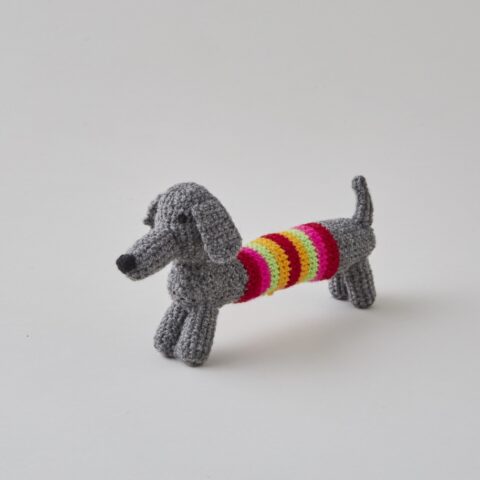 Buttonbag Crochet a Sausage Dog Kit