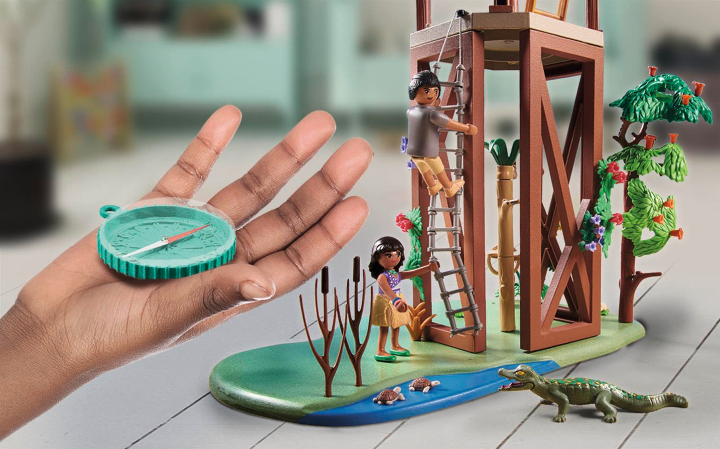 Playmobil 71008 Wiltopia Research Tower With Compass