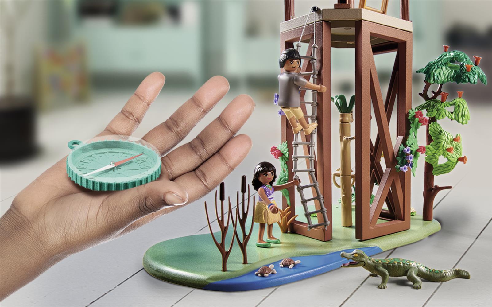 Playmobil 71008 Wiltopia Research Tower With Compass
