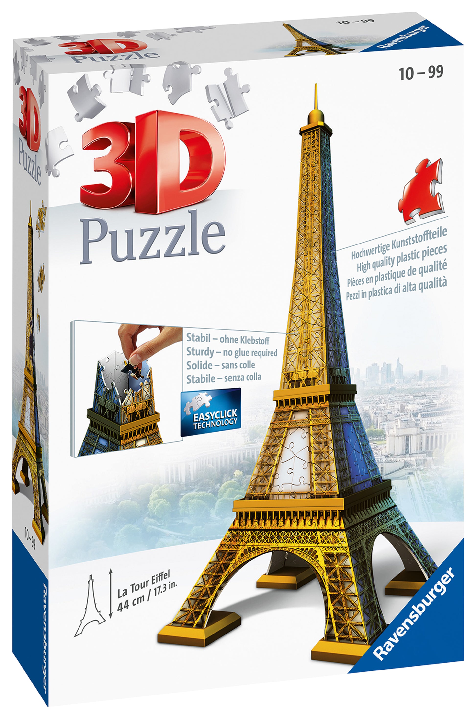 Ravensburger Eiffel Tower Building 3D Puzzle, 216pc Jigsaw Puzzle