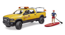 Bruder Ram 2500 Power Wagon Life Guard W/Figure & Paddle