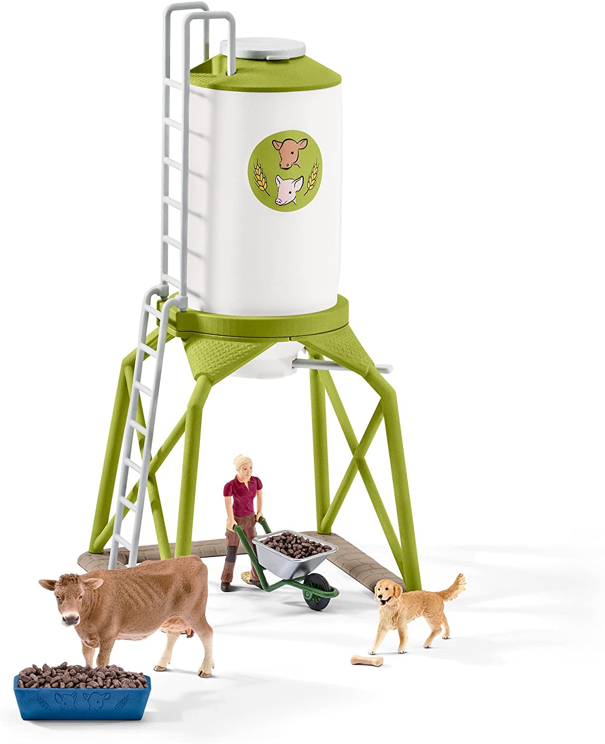Schleich Feed silo with animals