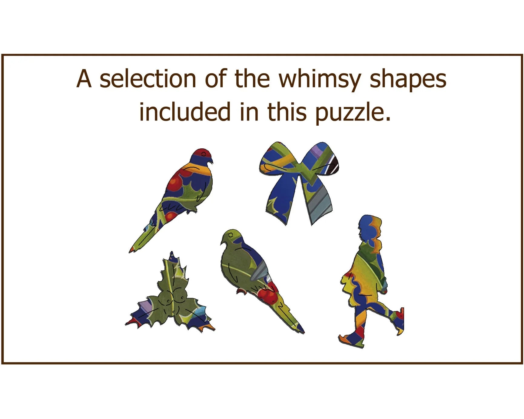 Wentworth Wooden Puzzles Two Turtle Doves - Maxi 250 Pieces