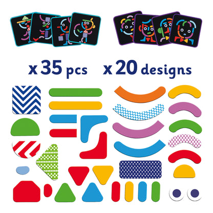 Djeco Geobonhomme Wooden Magnets