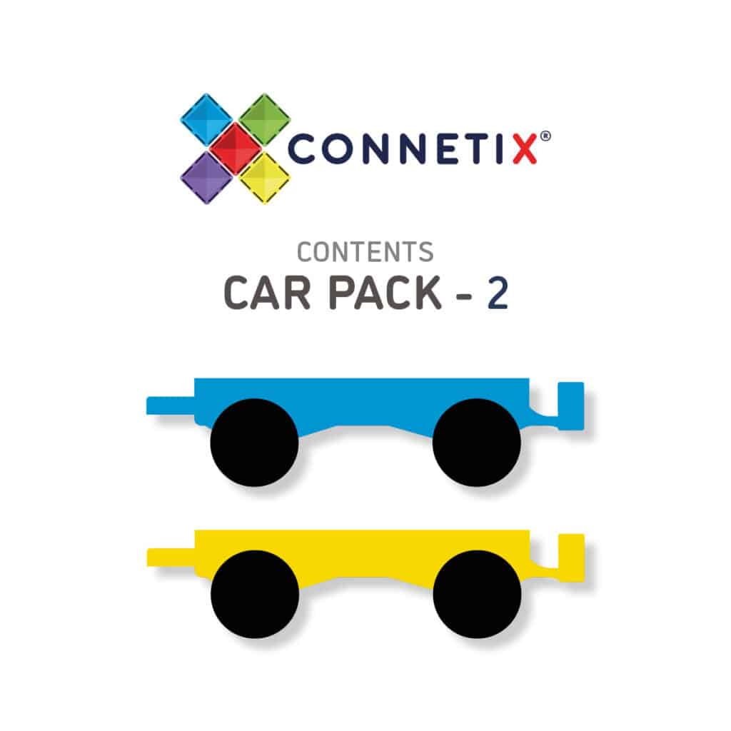 Connetix Tiles Rainbow 2 Piece Car Pack