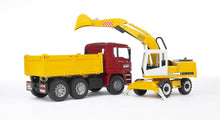 Bruder MAN TGA Construction Truck W/Excavator