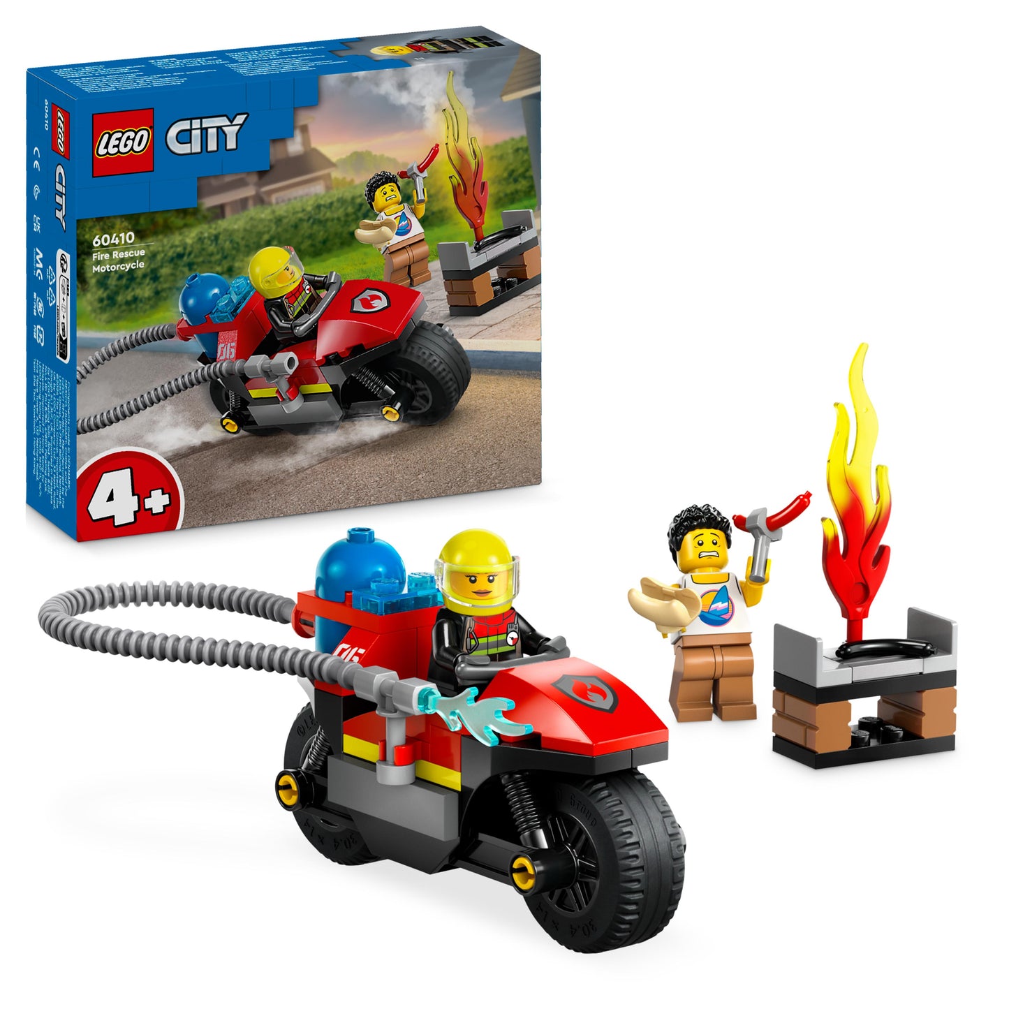 Lego City 60410 Fire Rescue Motorcycle