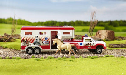 Breyer Lights & Siren Animal Rescue Truck & Trailer