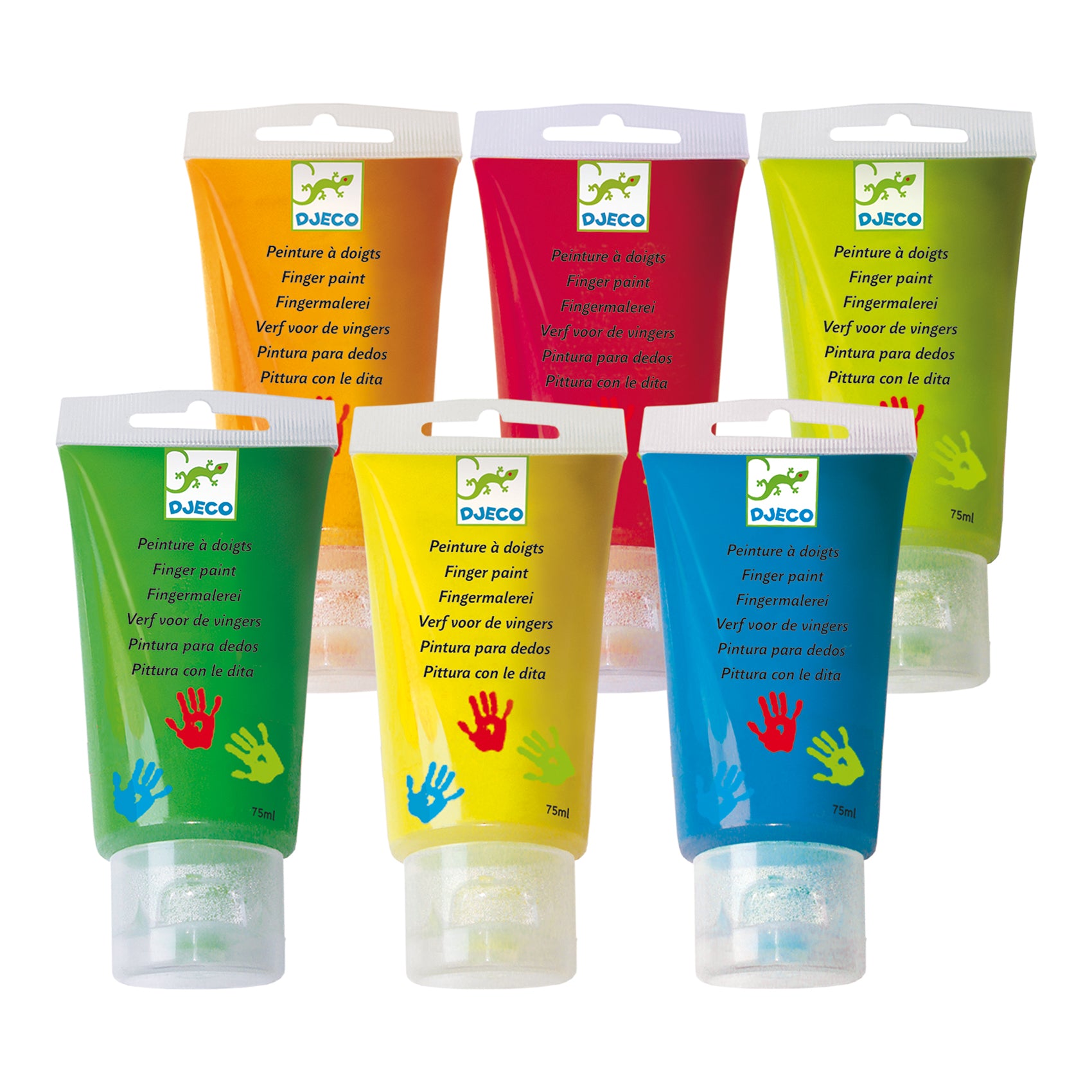Djeco 6 Finger Paint's Tubes