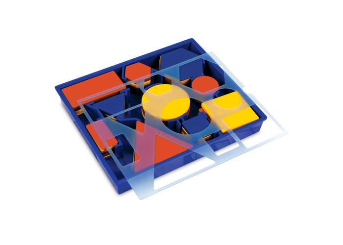 Learning Resources Attribute Blocks Desk Set