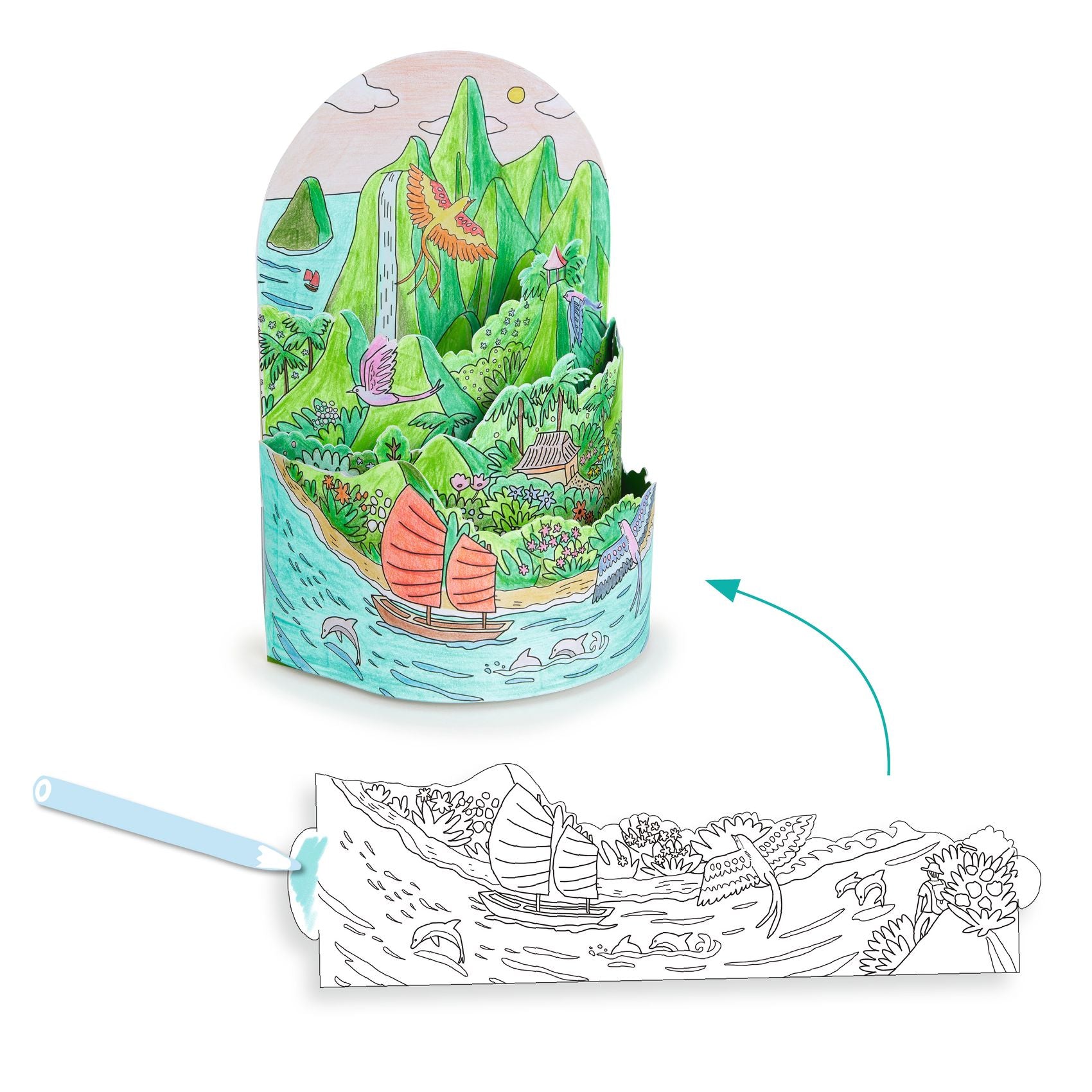 Djeco 3D Colouring On Top… Of My Island