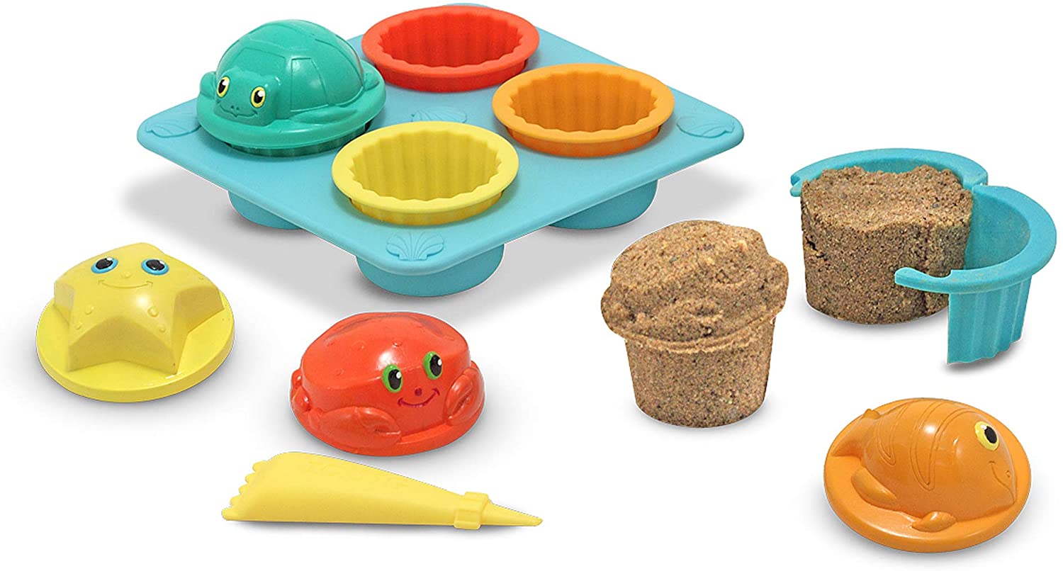 Melissa & Doug Seaside Sidekicks Sand Cupcake Set