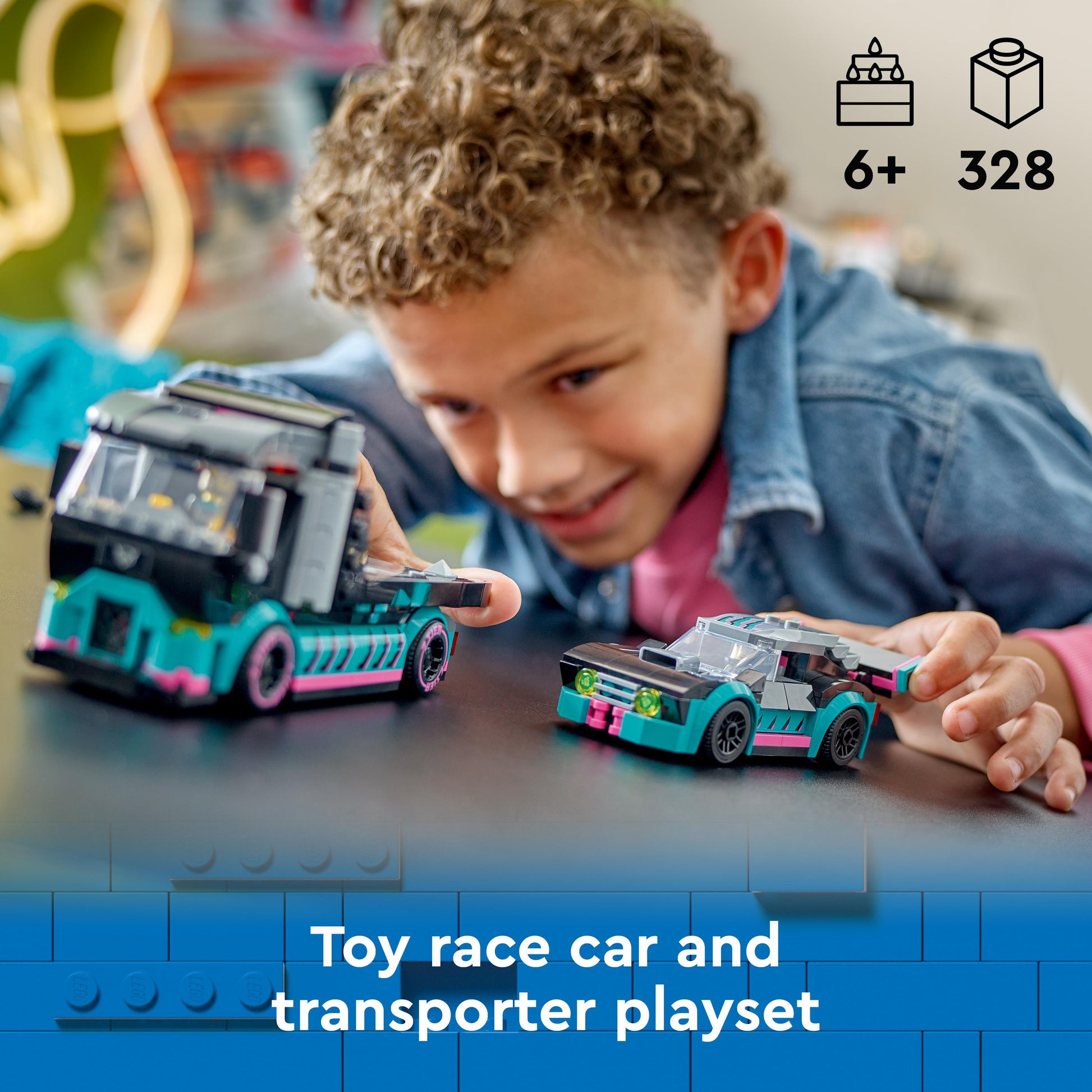 Lego City 60406 Race Car and Car Carrier Truck