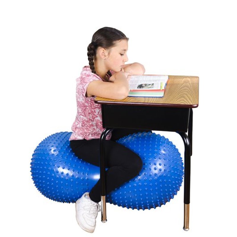 Playlearn Inflatable Sensory Roller With Tactile Nubs Peanut