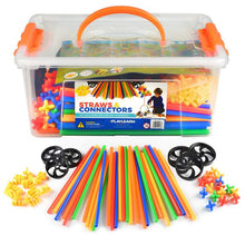 Playlearn Straws & Connectors Construction Set (856 Pieces Including Wheels)