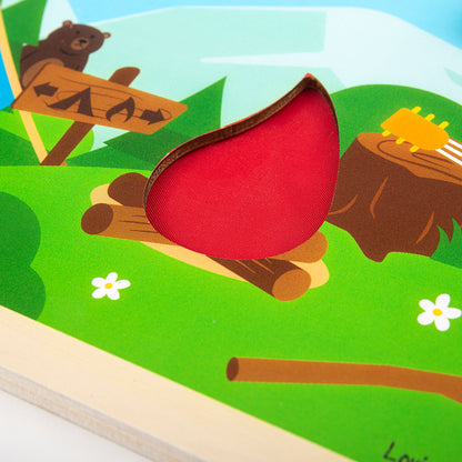 BigJigs Camping in the Wild Sensory Board