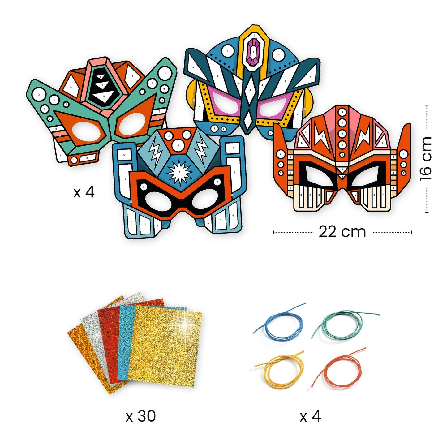 Djeco Super Robots DIY Mask Kit