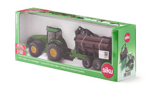 Siku 1:50 John Deere Tractor With Forestry Trailer
